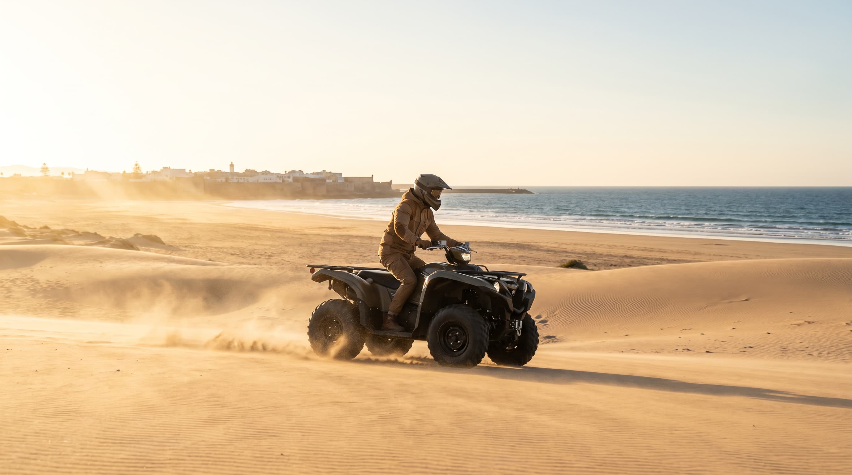 Balade en quad sur le sable